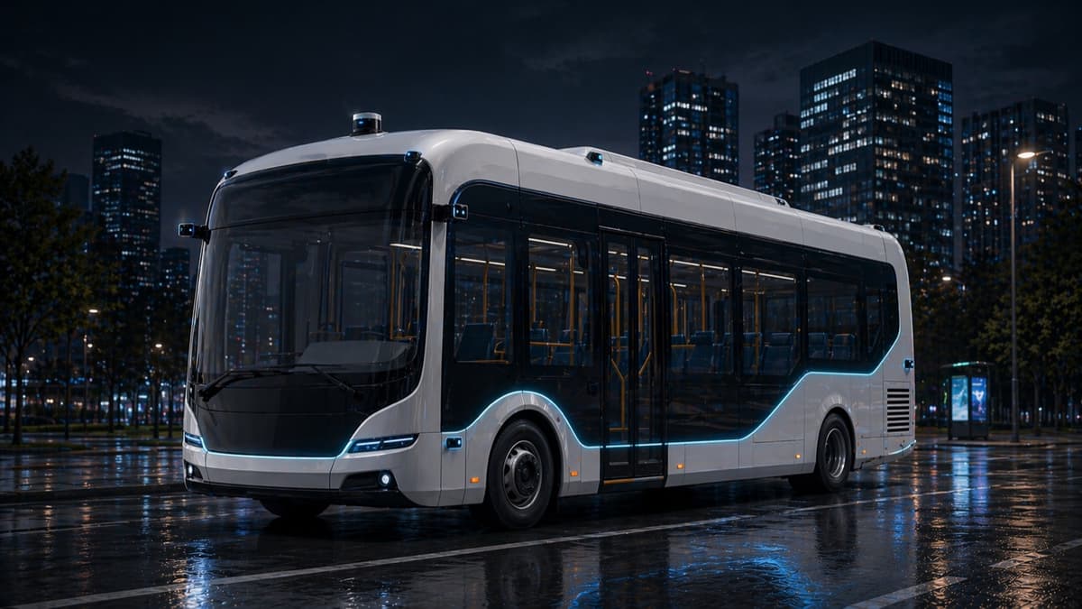 Autonomer Bus — Fahrerloser elektrischer Nahverkehr